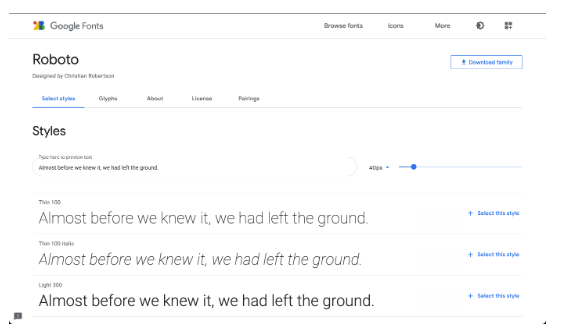 Google Font