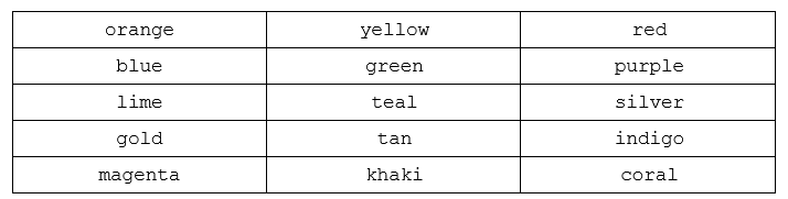 color